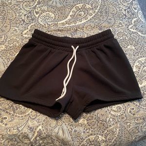 Comfy around the house black shorts large
